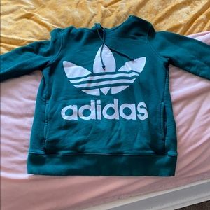 Women’s green adidas hoodie